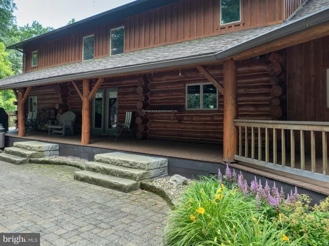 a view of a big yard with plants and a tree