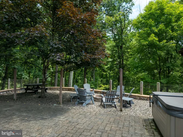 a view of a street with a trees