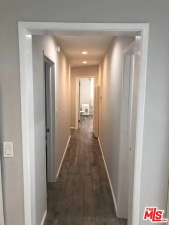 a view of a hallway with a elevator