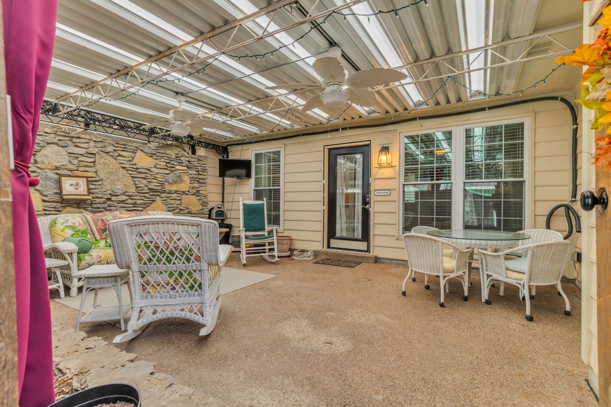 1035 General George Patton Road Nashville, TN 37221 - Photo 29 of 32 a balcony with table and chairs