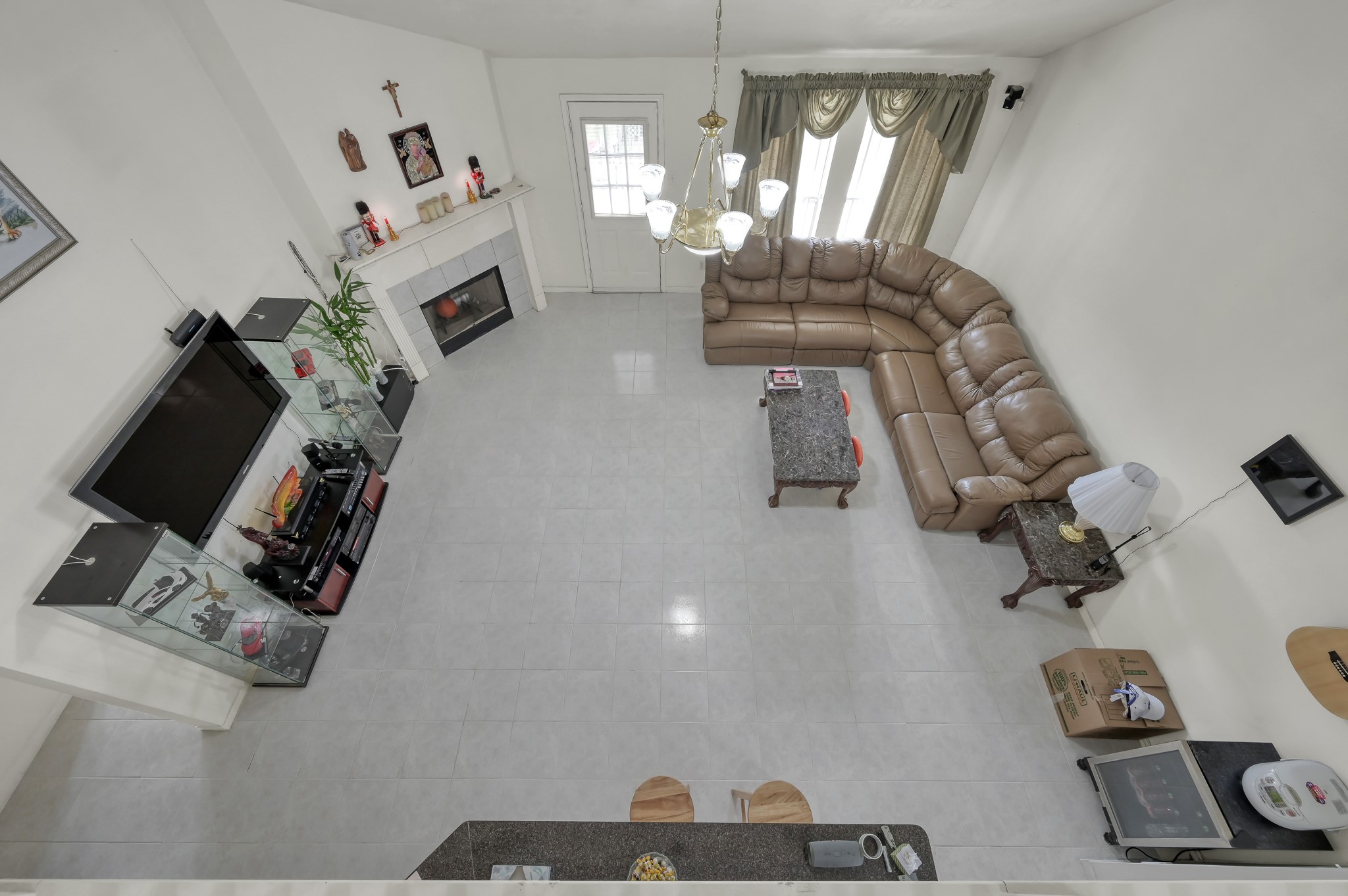 2539 Forge Creek Road Houston, TX 77067 - Photo 26 of 40 View from the upstairs game room overlooking the living room.