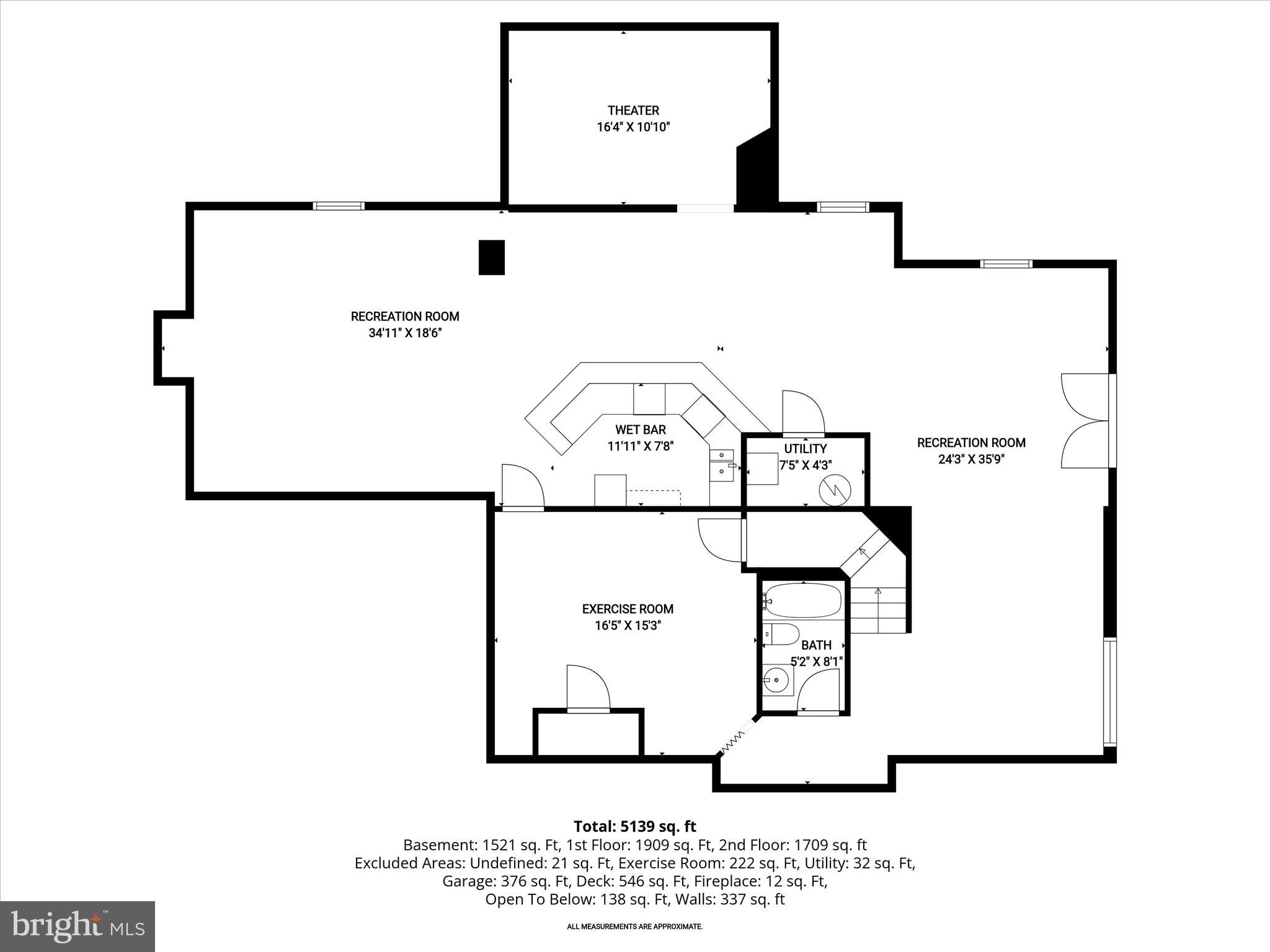 14903 Ridge Farm Court Bowie, MD 20715 - Photo 58 of 60 Lower Level Floor Plan