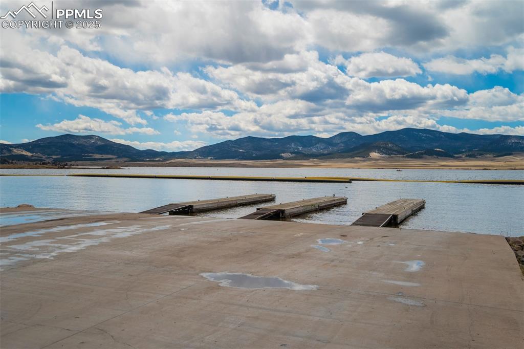 688 Tiara Road Lake George, CO 80827 - Photo 34 of 46 a view of a lake with a mountain in the background