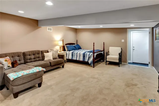 a view of a backyard of a house