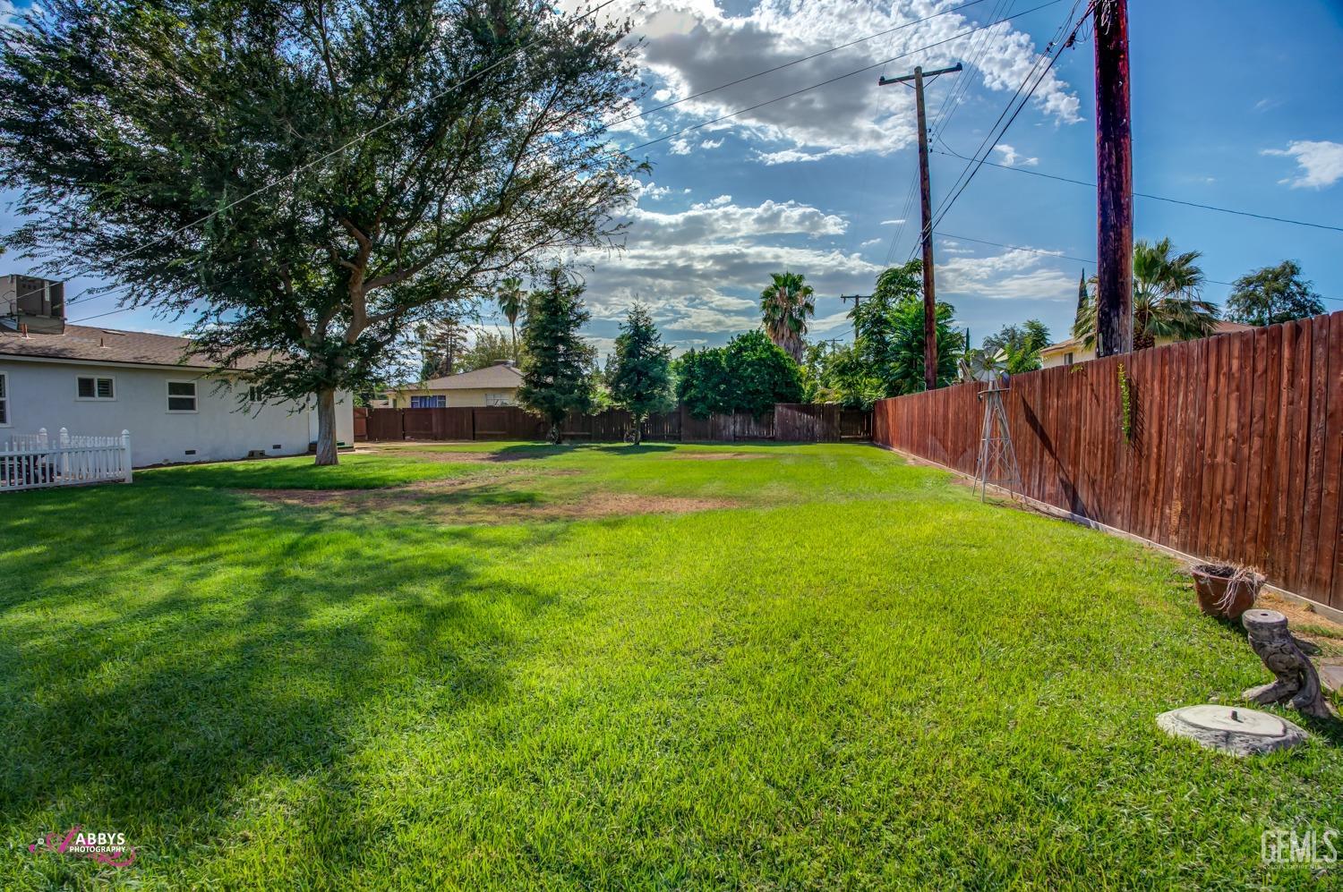 Undisclosed Address Bakersfield, CA 93309 - Photo 10 of 33 a view of a backyard with a garden and plants