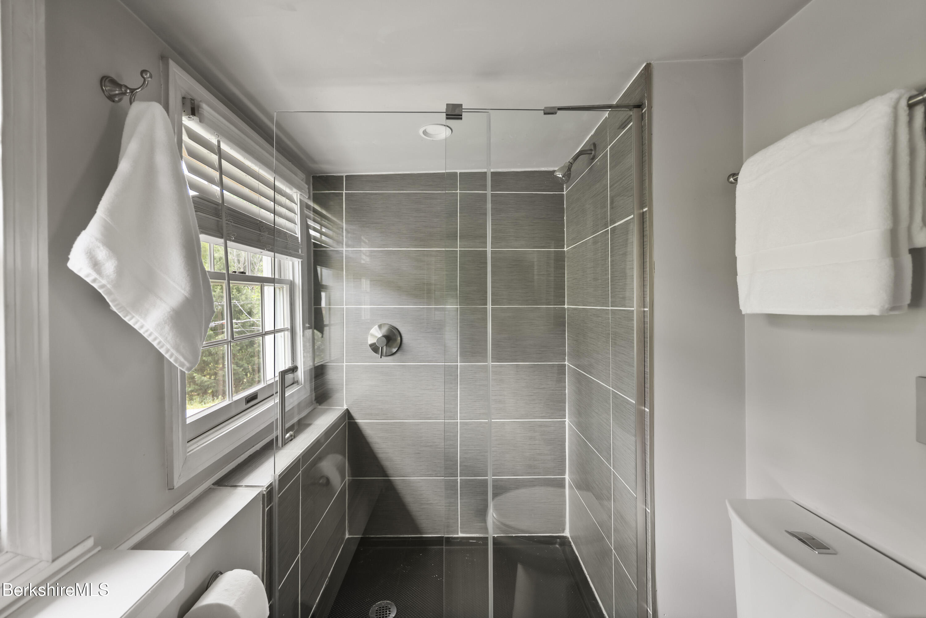 9 Castle Hill Road Stockbridge, MA 01262 - Photo 31 of 47 a bathroom with a shower and a sink