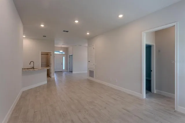 a view of an empty room