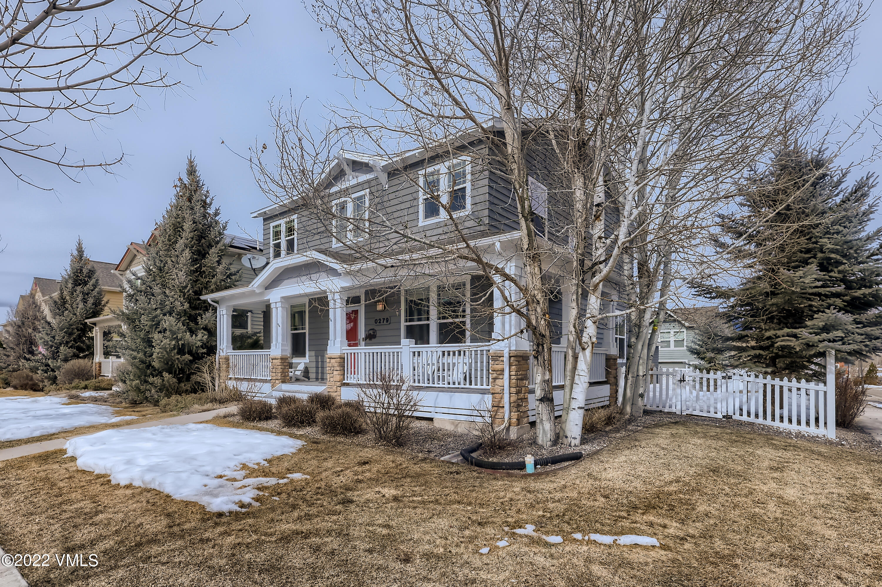 279 Longview Avenue Eagle, CO 81631 - Photo 28 of 30 a view of a house with a yard covered in snow