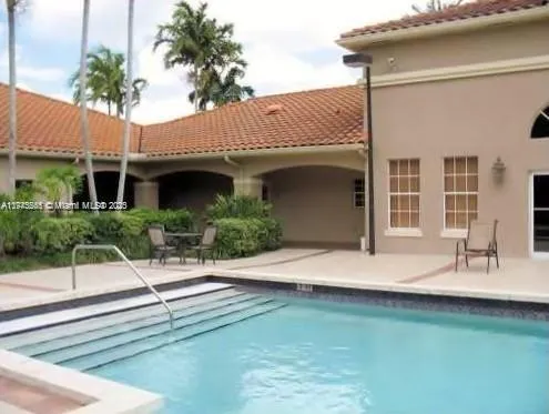 a house view with a outdoor space