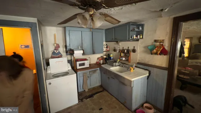 a room with storage and utility