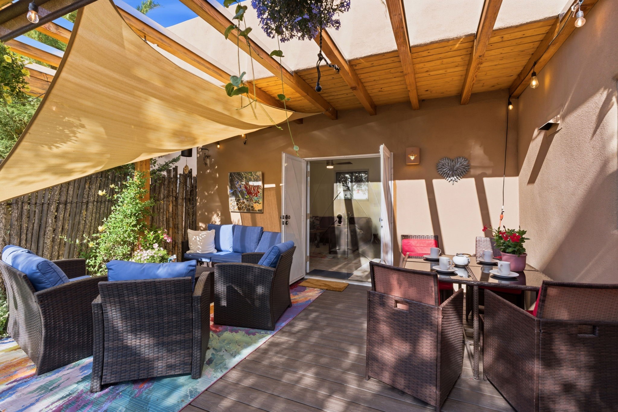 3 Silver Buckle Road Santa Fe, NM 87508 - Photo 6 of 34 Covered outdoor living space c