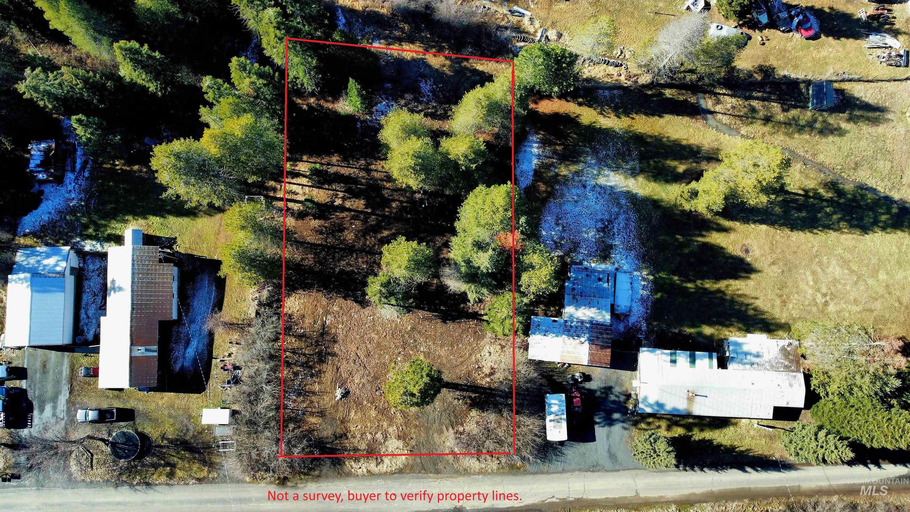 92 Rouleau Loop Weippe, ID 83553 - Photo 11 of 13 Aerial overview of property's location featuring property boundaries highlighted