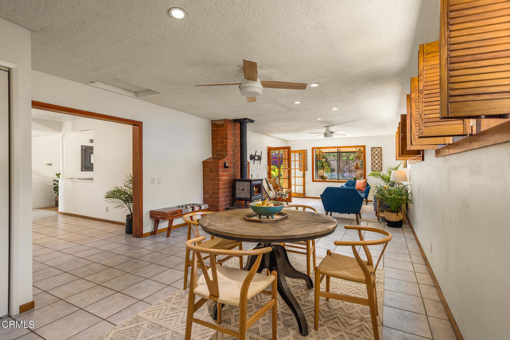 40 Almond Avenue Oak View, CA 93022 - Photo 16 of 30 a view of a dining room with furniture and a window