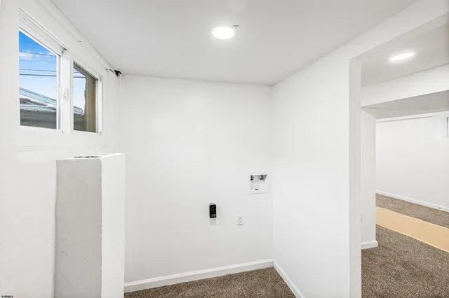 a view of small space with wooden floor