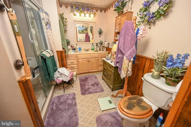 a view of a storage room