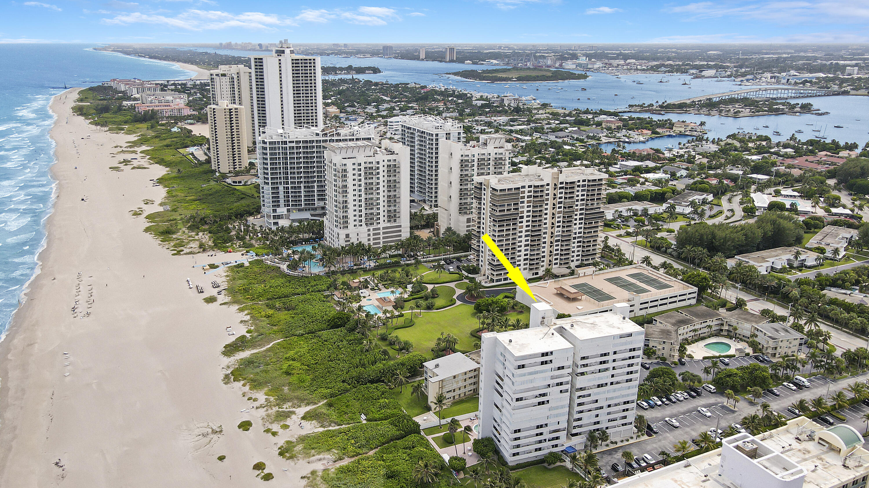 3640 North Ocean Drive, Unit 427 Singer Island, FL 33404 - Photo 37 of 43 an aerial view of multiple house