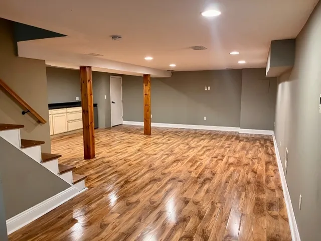 a view of an empty room