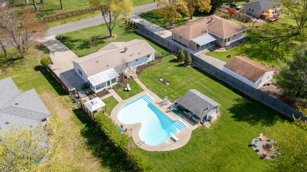 3176 Brenner Road Barberton, OH 44203 - Photo 3 of 24 Wonderful Aerial view shows off the large pool
