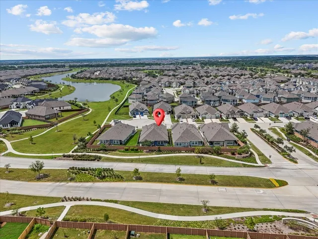 an aerial view of a city