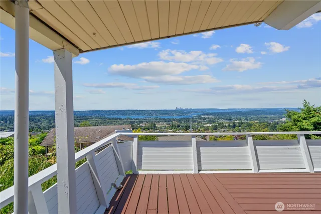a view of ocean from a balcony