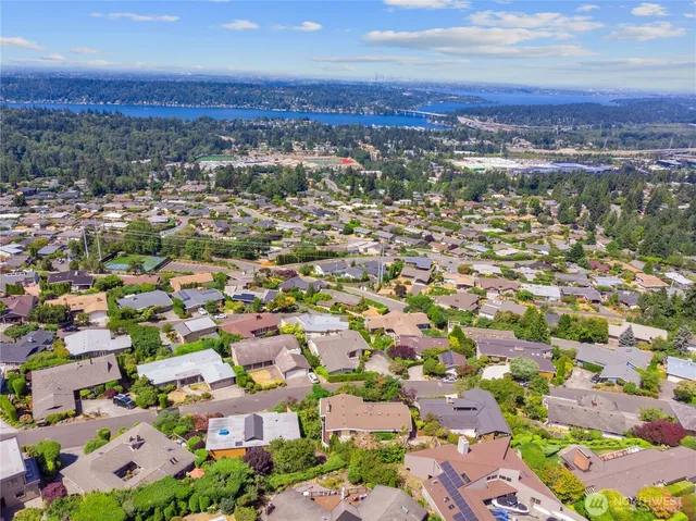 an aerial view of a city with lots of residential buildings