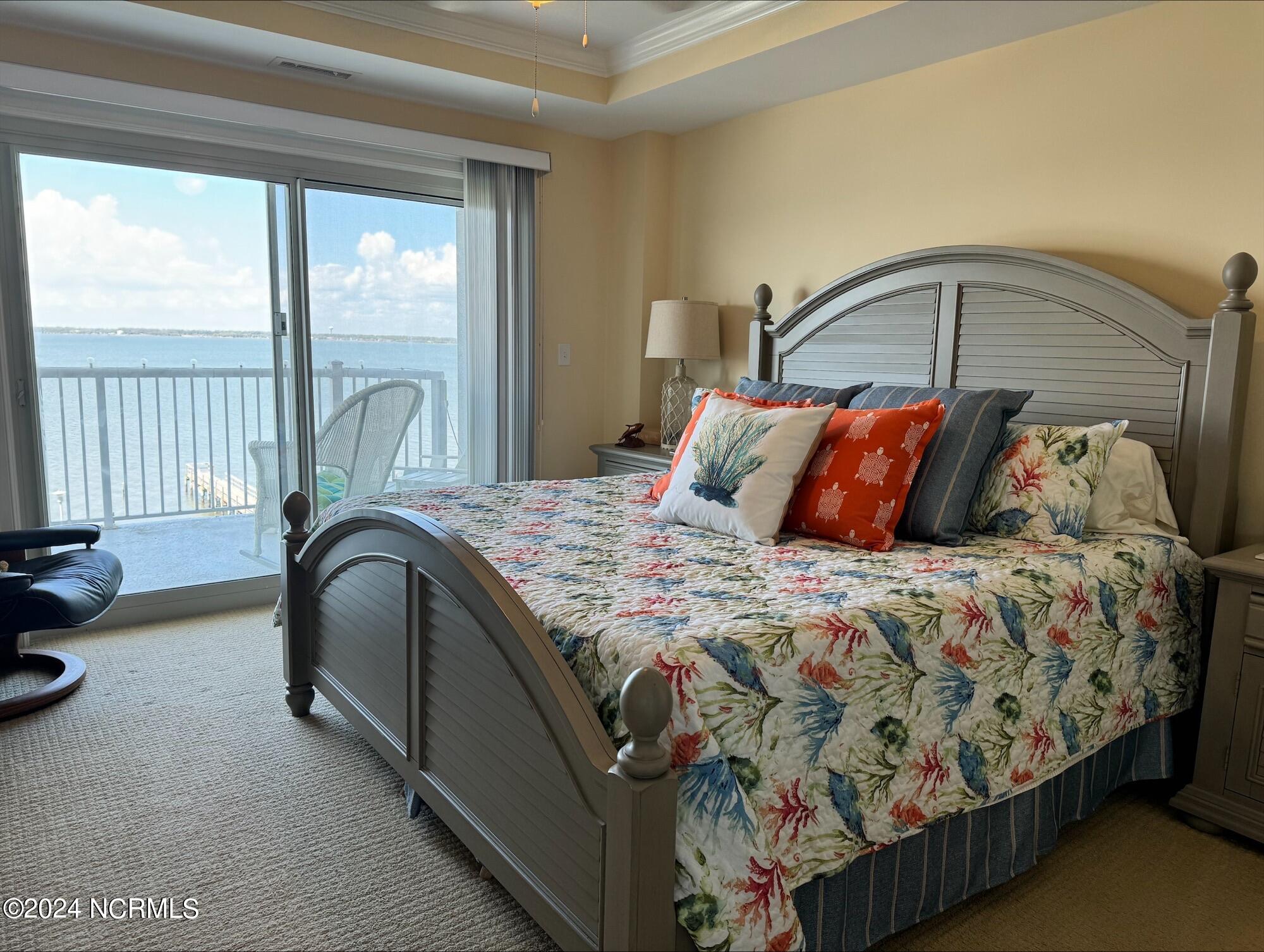 1550 Salter Path Road, Unit 301 Indian Beach, NC 28512 - Photo 11 of 63 Primary Bedroom with Sound Views.