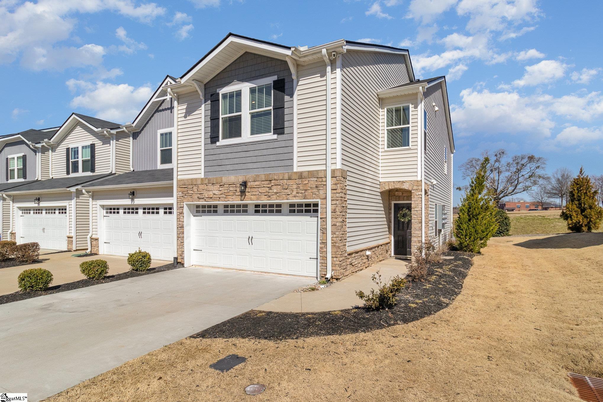 100 Outback Drive Greer, SC 29650 - Photo 1 of 25 Lovely end-unit with 2 car garage. Hard to find both! Roomy driveway, lots of room next to the unit. Quiet, private.