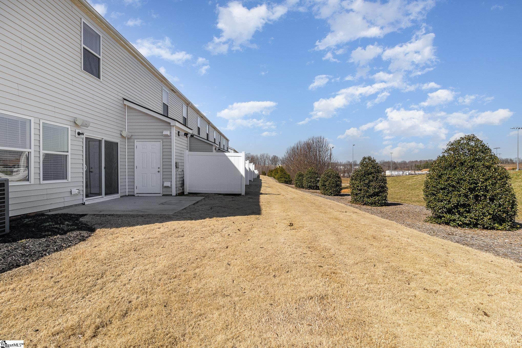 100 Outback Drive Greer, SC 29650 - Photo 23 of 25 This patio has a view of open space, not more townhouses!