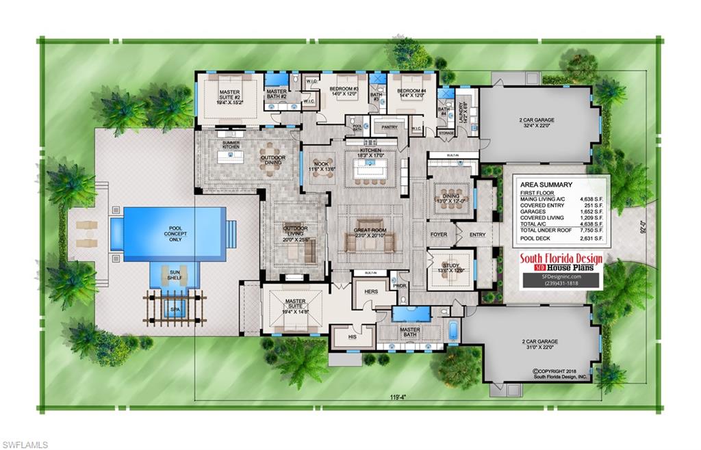 209 Tupelo Road Naples, FL 34108 - Photo 14 of 49 an aerial view of multiple house with a yard