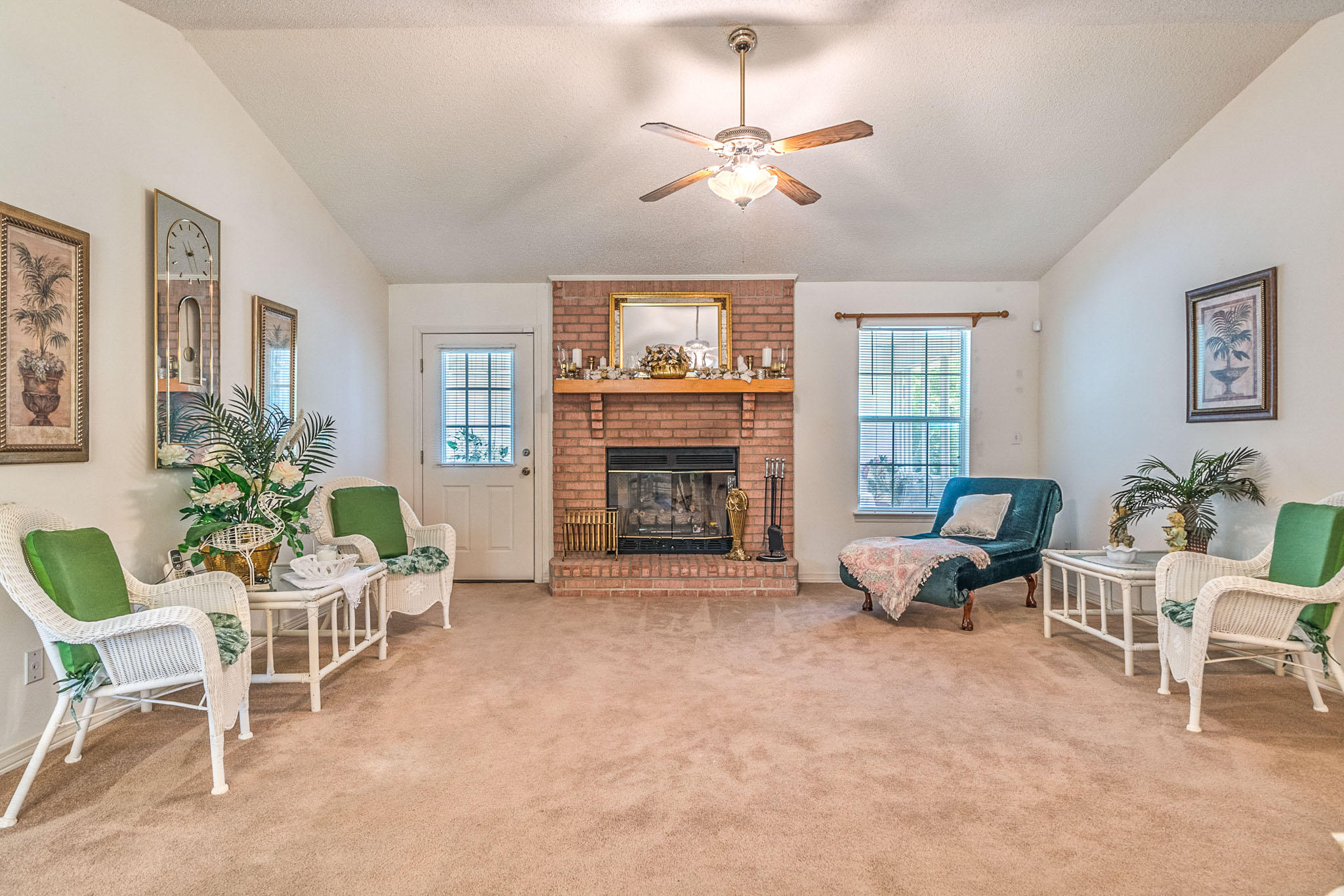 6087 Bud Moulton Road Crestview, FL 32536 - Photo 3 of 30 a living room with furniture and a fireplace