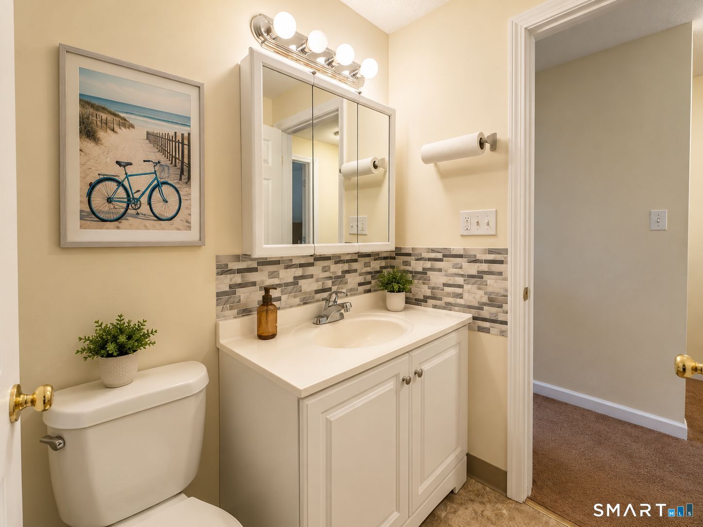 461 Spring Street, Unit 1A Naugatuck, CT 06770 - Photo 11 of 17 a bathroom with a sink and a toilet