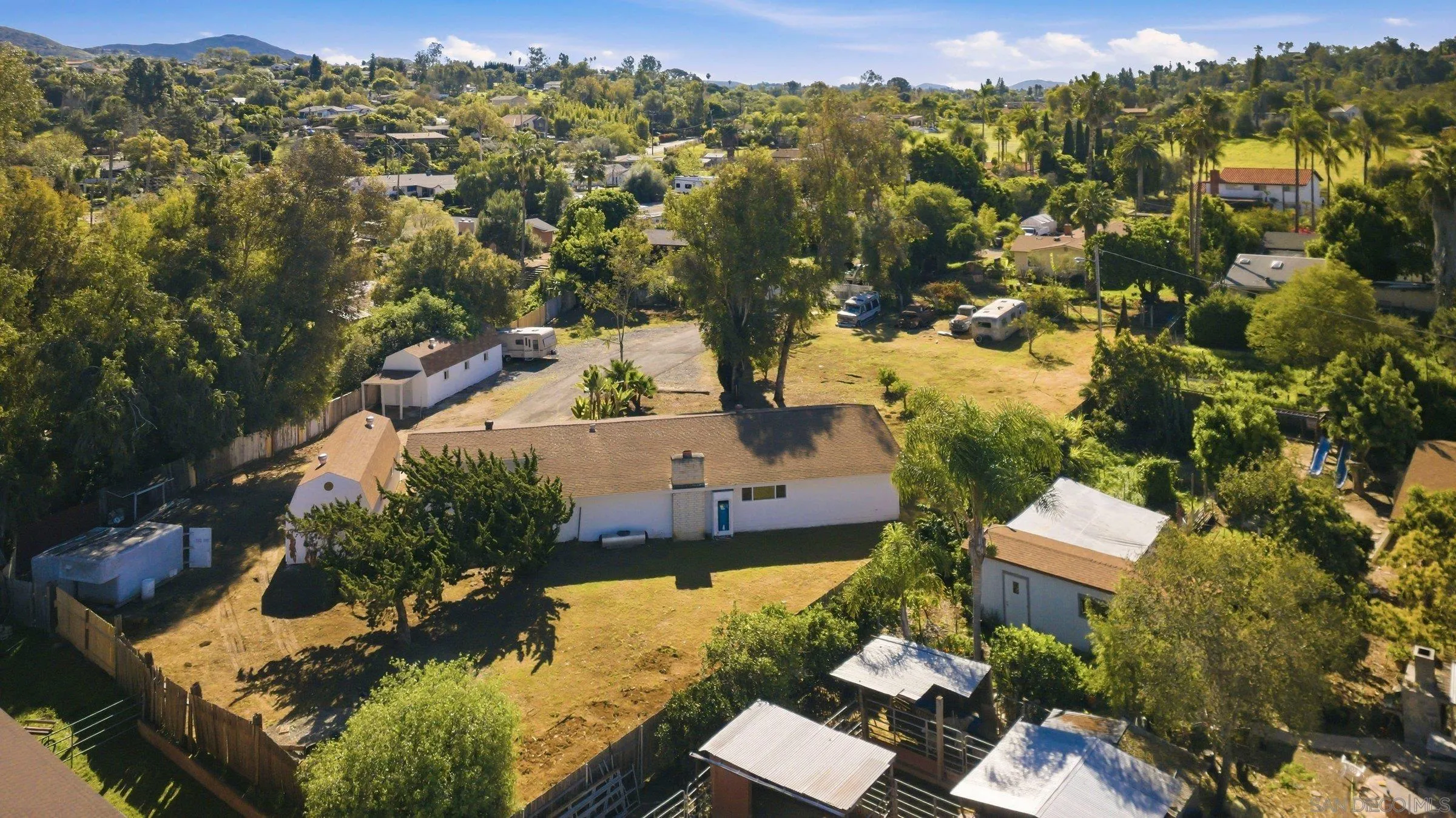 646 Barsby Street Vista, CA 92084 - Photo 45 of 48 an aerial view of a house with a yard