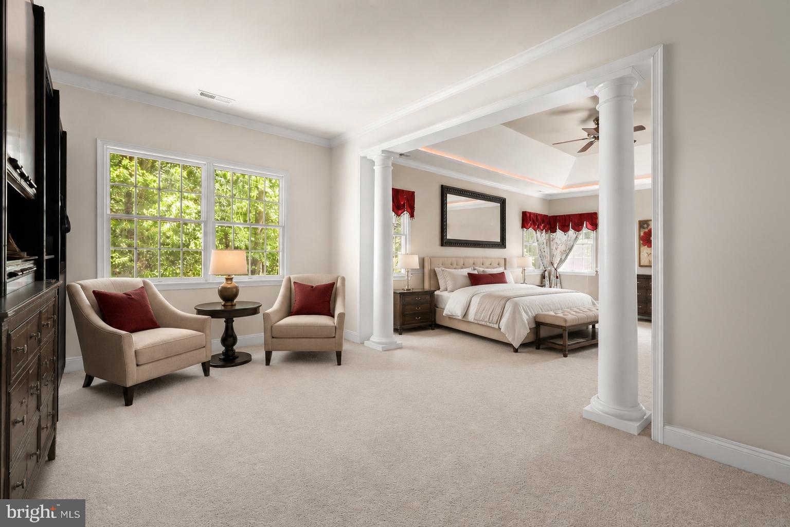 1601 Rushing Stream Court Forest Hill, MD 21050 - Photo 37 of 72 Primary Bedroom w/ sitting area - virtually staged