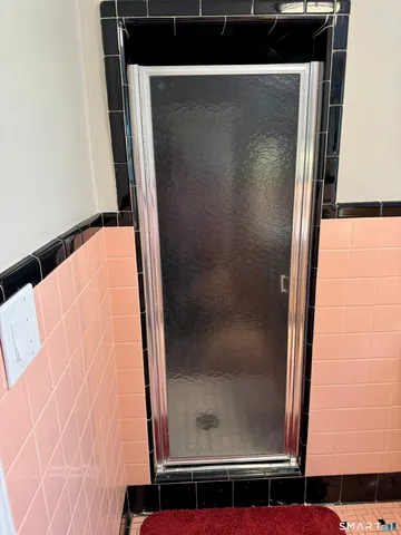 a view of bathroom with shower