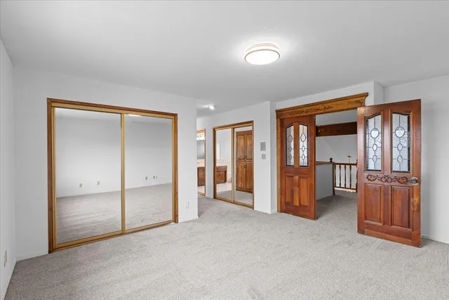 a living room with a fireplace