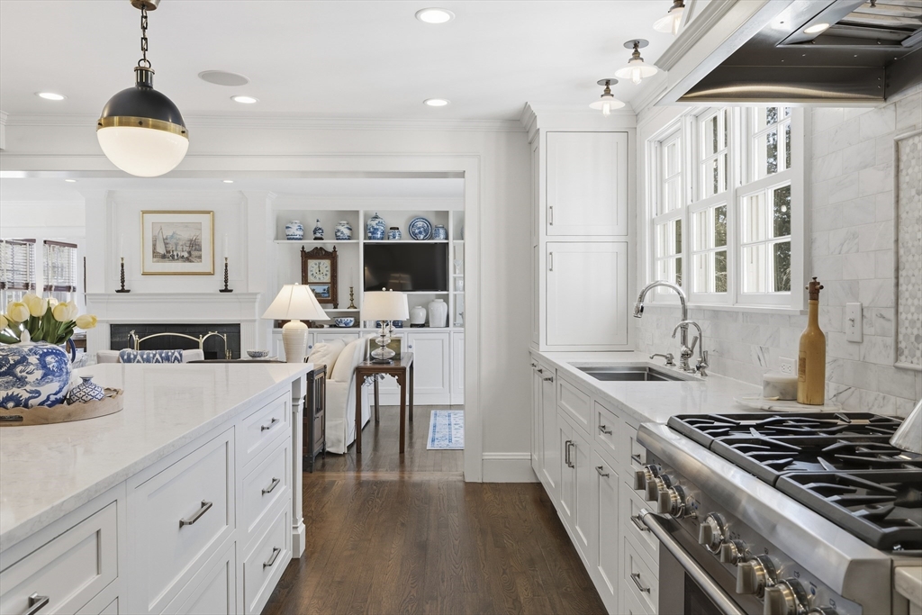16 Pickwick Road Marblehead, MA 01945 - Photo 10 of 30 a kitchen with stove a sink and a refrigerator