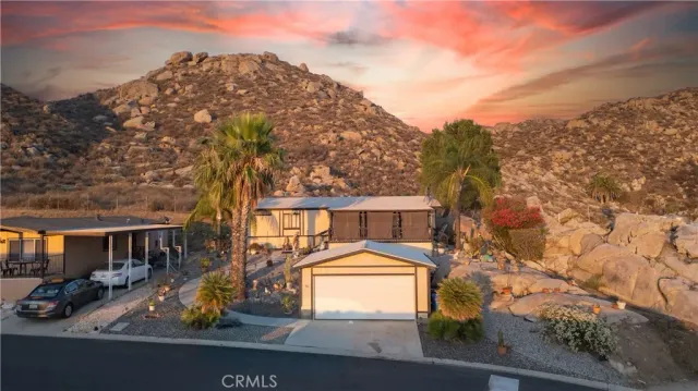 a view of a house with a patio