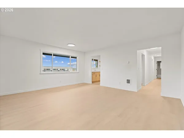 a view of an empty room