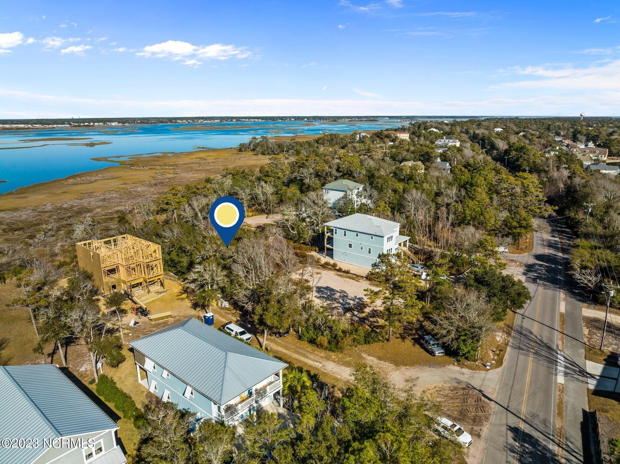 10512 Coast Guard Road Emerald Isle, NC 28594 - Photo 24 of 25 East Sound Facing Aerial
