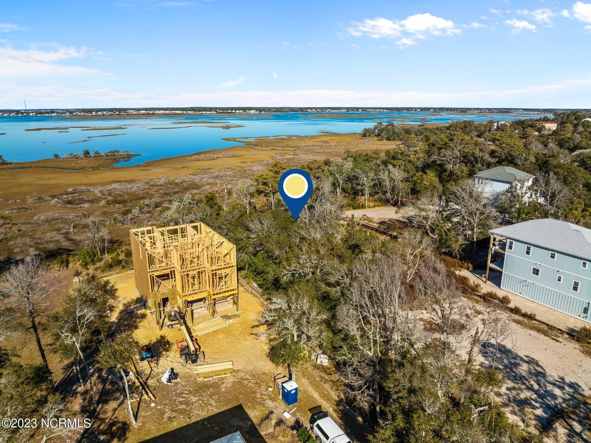 10512 Coast Guard Road Emerald Isle, NC 28594 - Photo 25 of 25 East Sound Facing Aerial 2