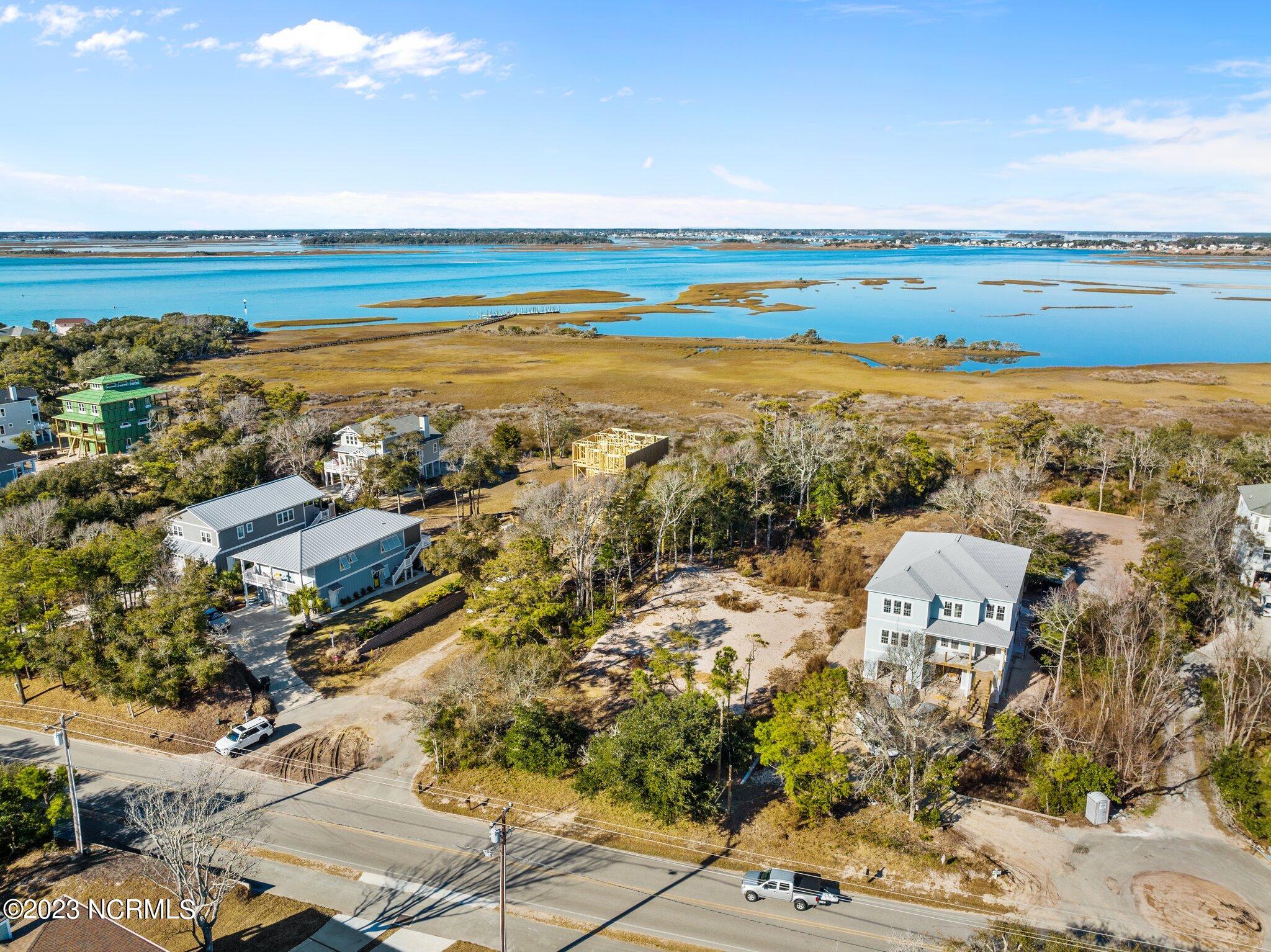 10512 Coast Guard Road Emerald Isle, NC 28594 - Photo 5 of 25 Sound Facing Aerial 2