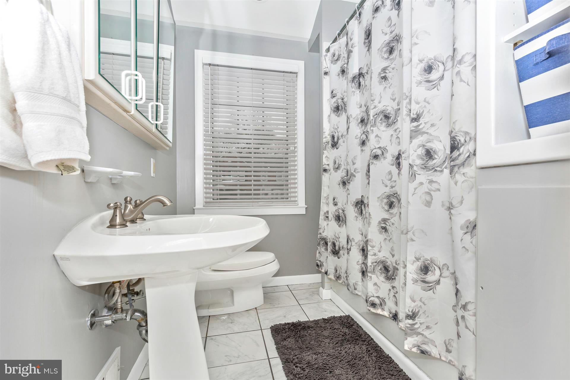 172 Stanmore Road Baltimore, MD 21212 - Photo 21 of 30 a bathroom with a sink a toilet and a mirror