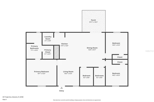 $254,900 | 231 Tropic Avenue, Satsuma, FL 32189