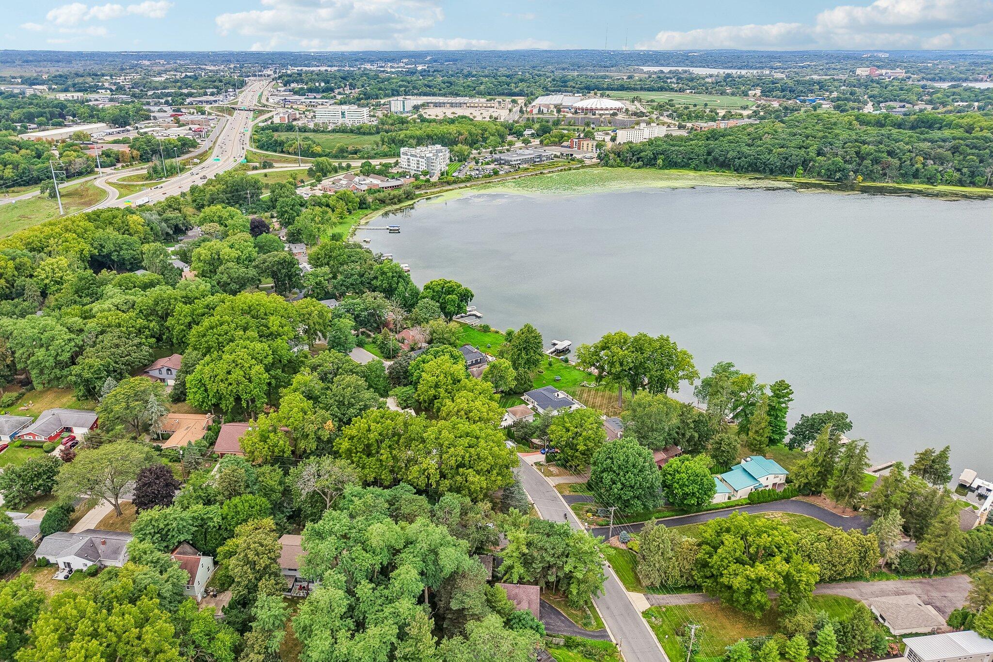 2917 Waunona Way Madison, WI 53713 - Photo 49 of 56 Aerial View with Lake