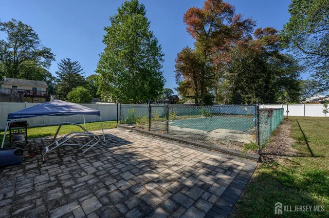 a view of a park with a bench