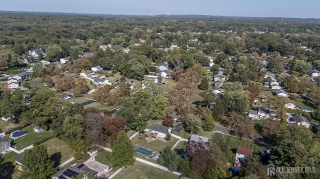 an aerial view of a city with lots of residential buildings