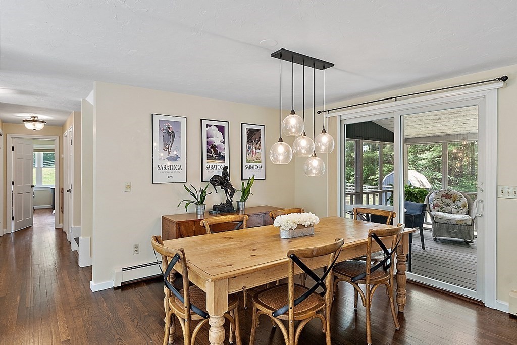 92 Sampson Road Bolton, MA 01740 - Photo 16 of 42 a view of a dining room with furniture window and wooden floor