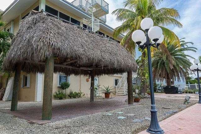 a view of outdoor space with seating area