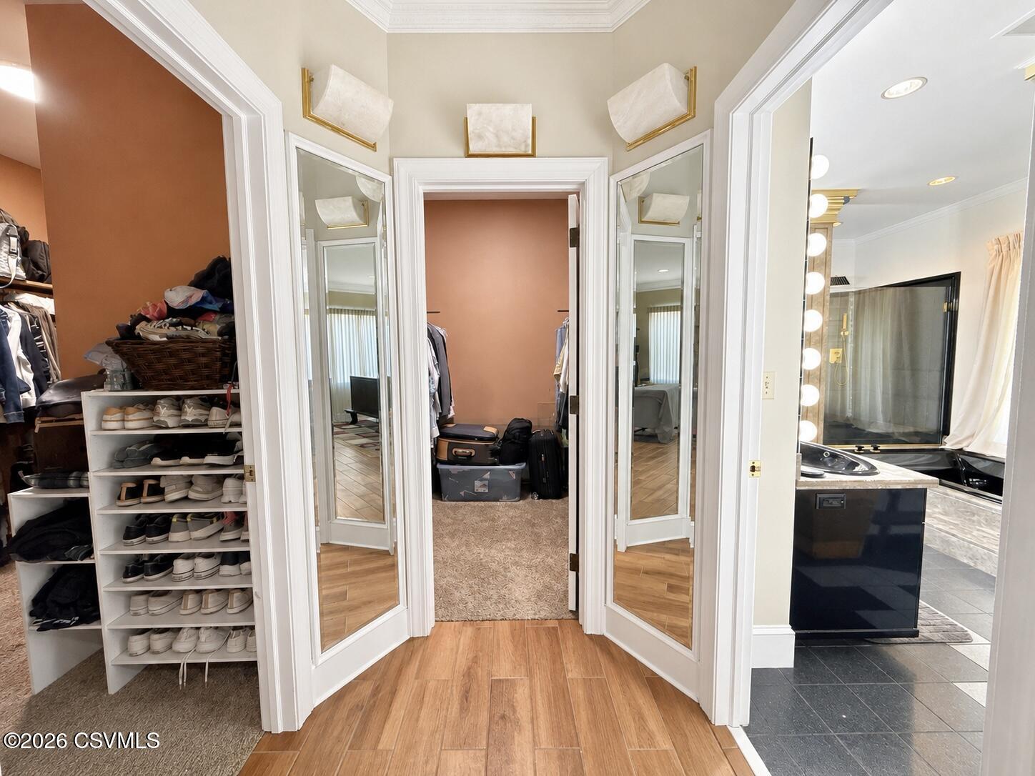 50 Sweet Gum Road Selinsgrove, PA 17870 - Photo 45 of 82 a view of a hallway with wooden floor and windows in kitchen