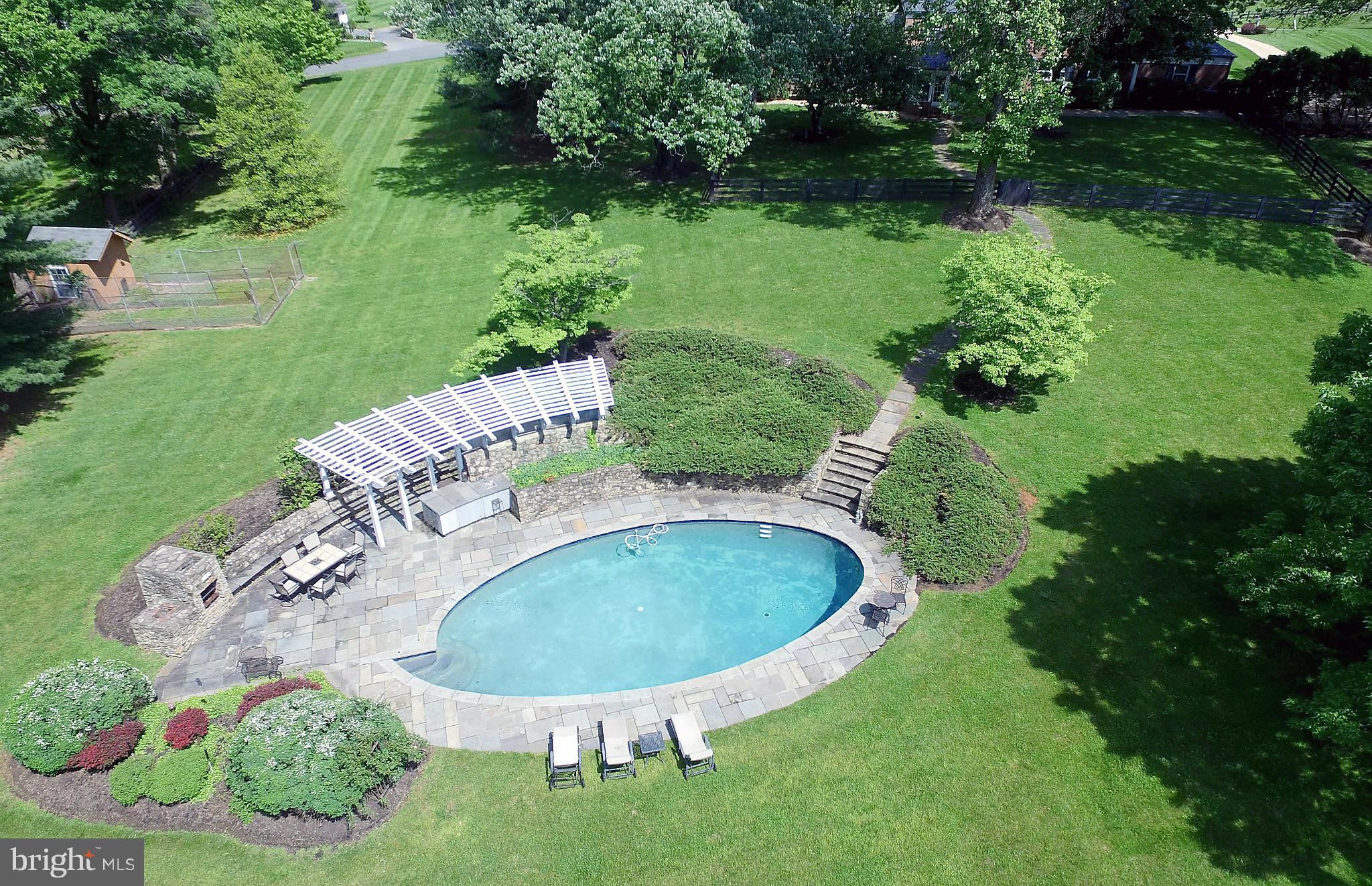 23387 Mersey Road Middleburg, VA 20117 - Photo 20 of 30 View of the Pool with Pool House